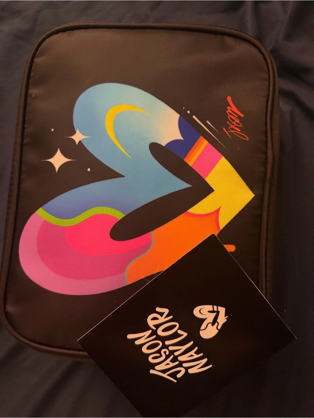 Jason Naylor Multicolor Heart Pouch